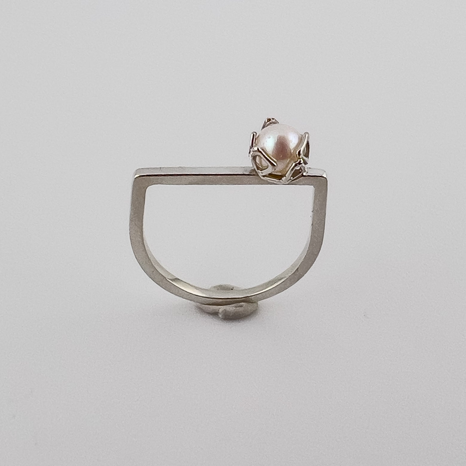 Contemporary Pearl Ring