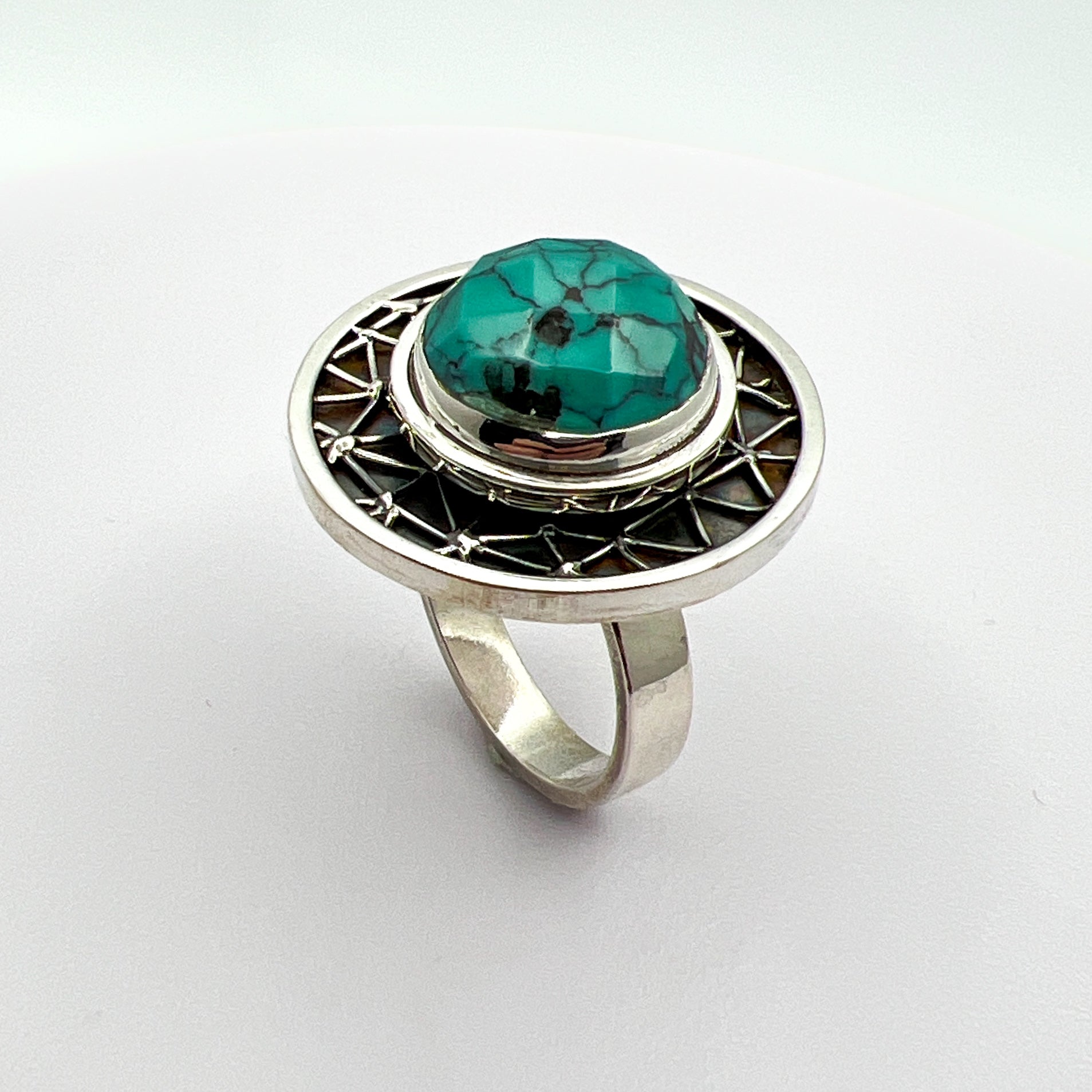 Spinning Turquoise Statement Ring