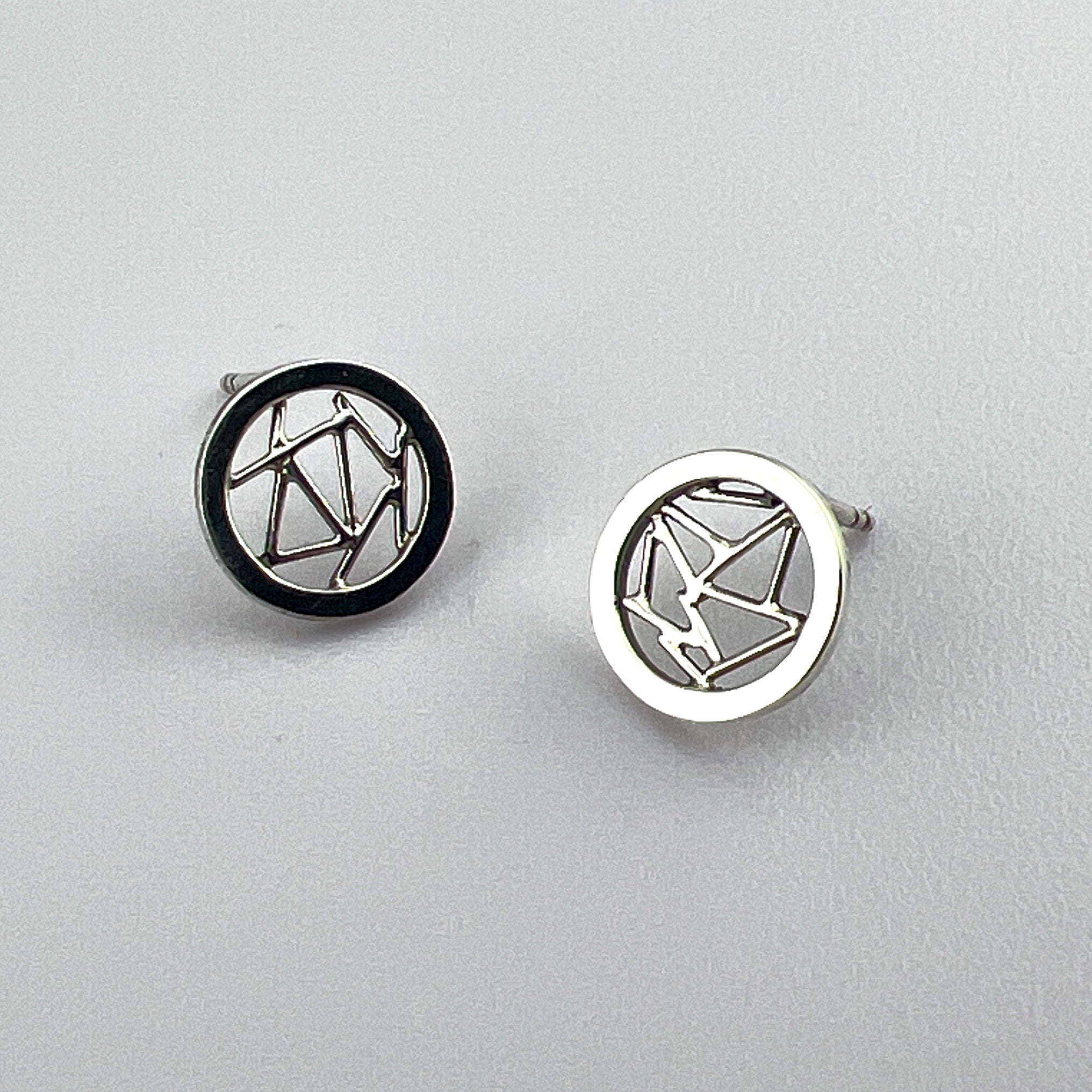 Net Stud Earrings