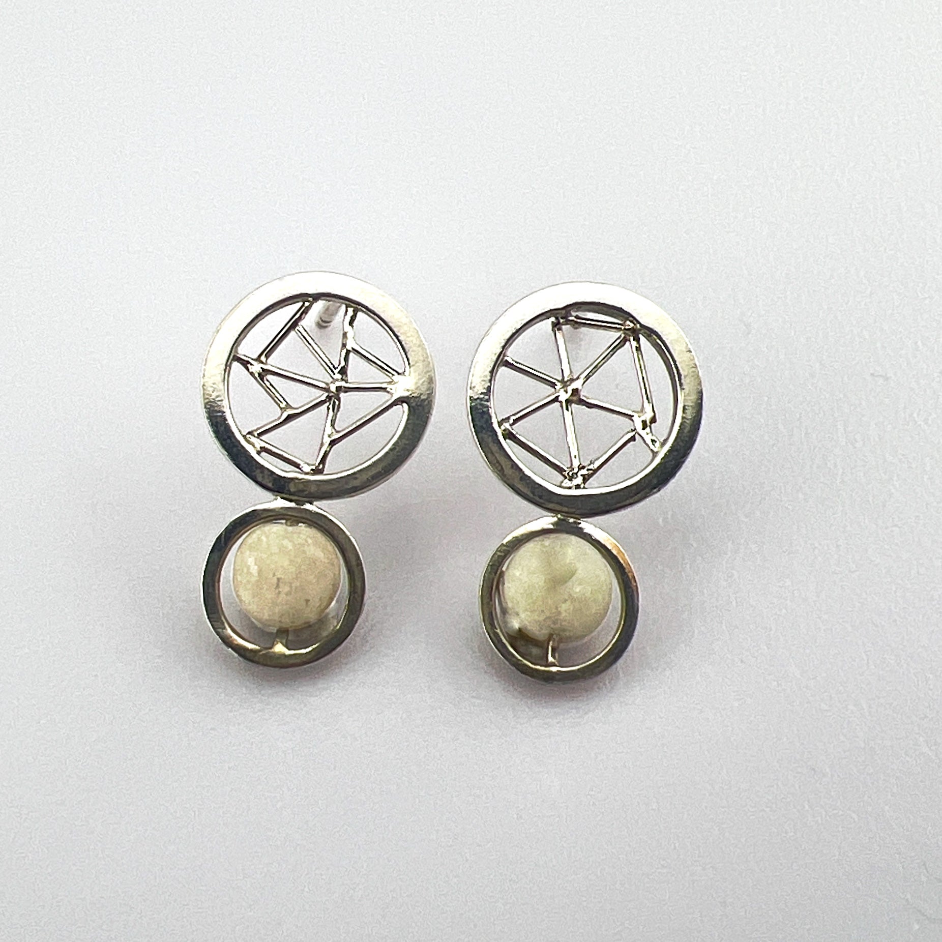 Two Circles Stud Earrings