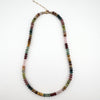 Autumn Vibe - Knotted Silk Gemstone Bead Necklace