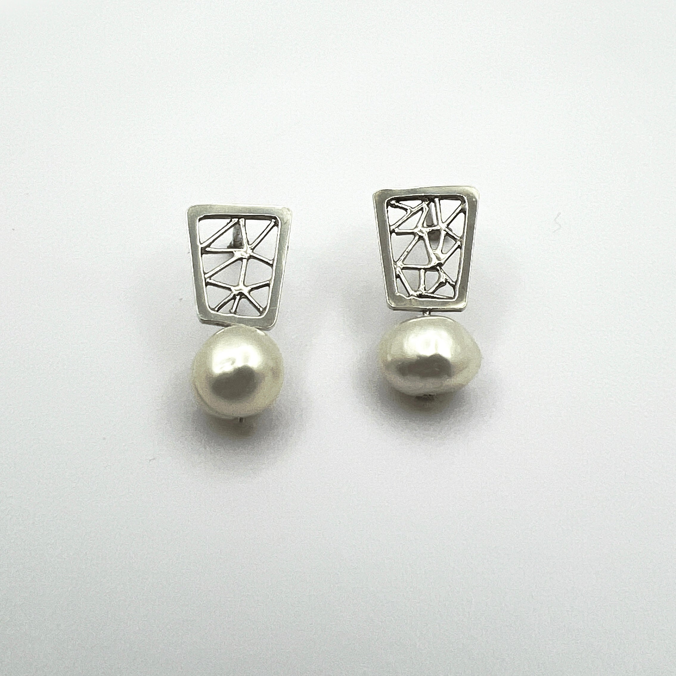 Contemporary Pearl Earrings