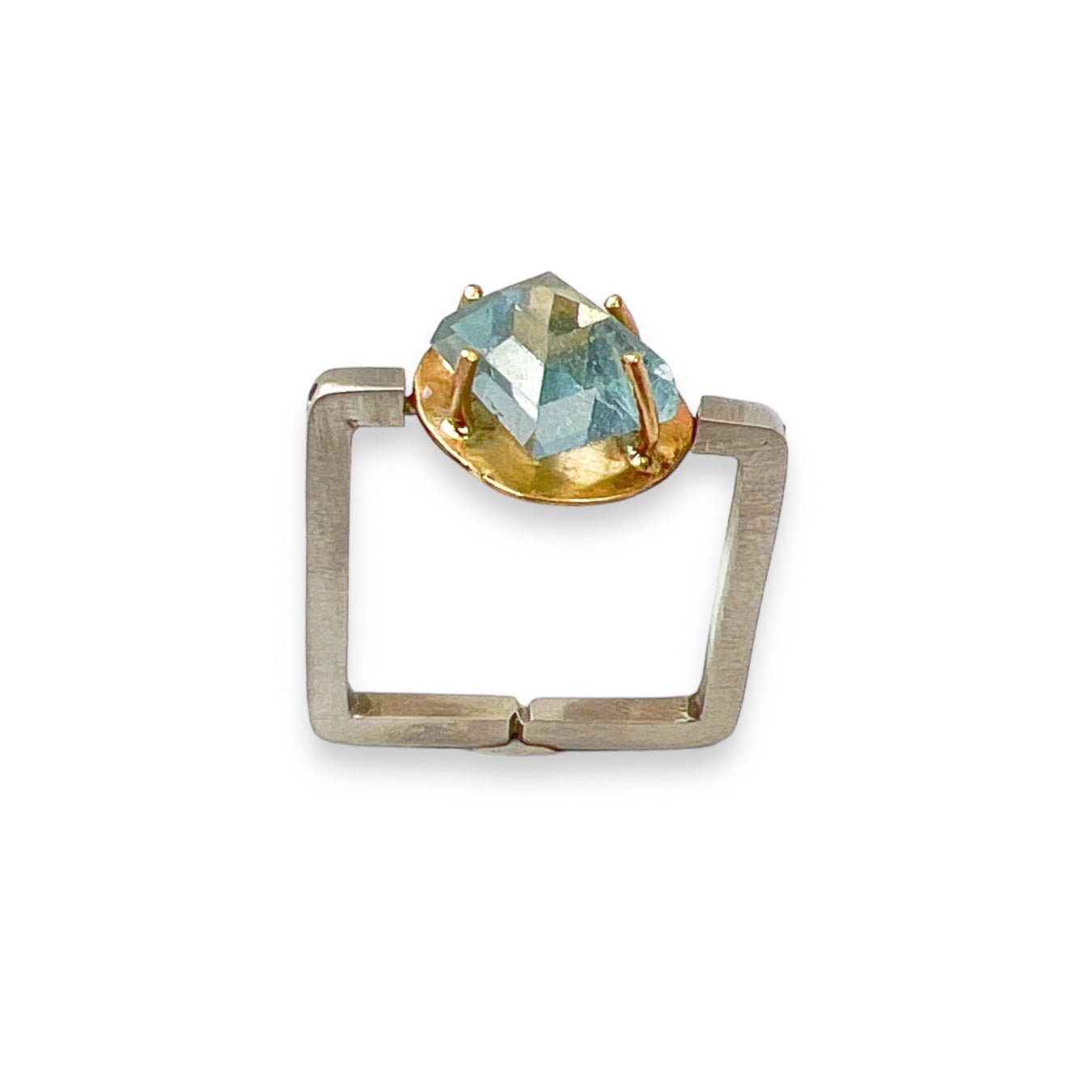 Aquamarine Squared Ring & Pendant