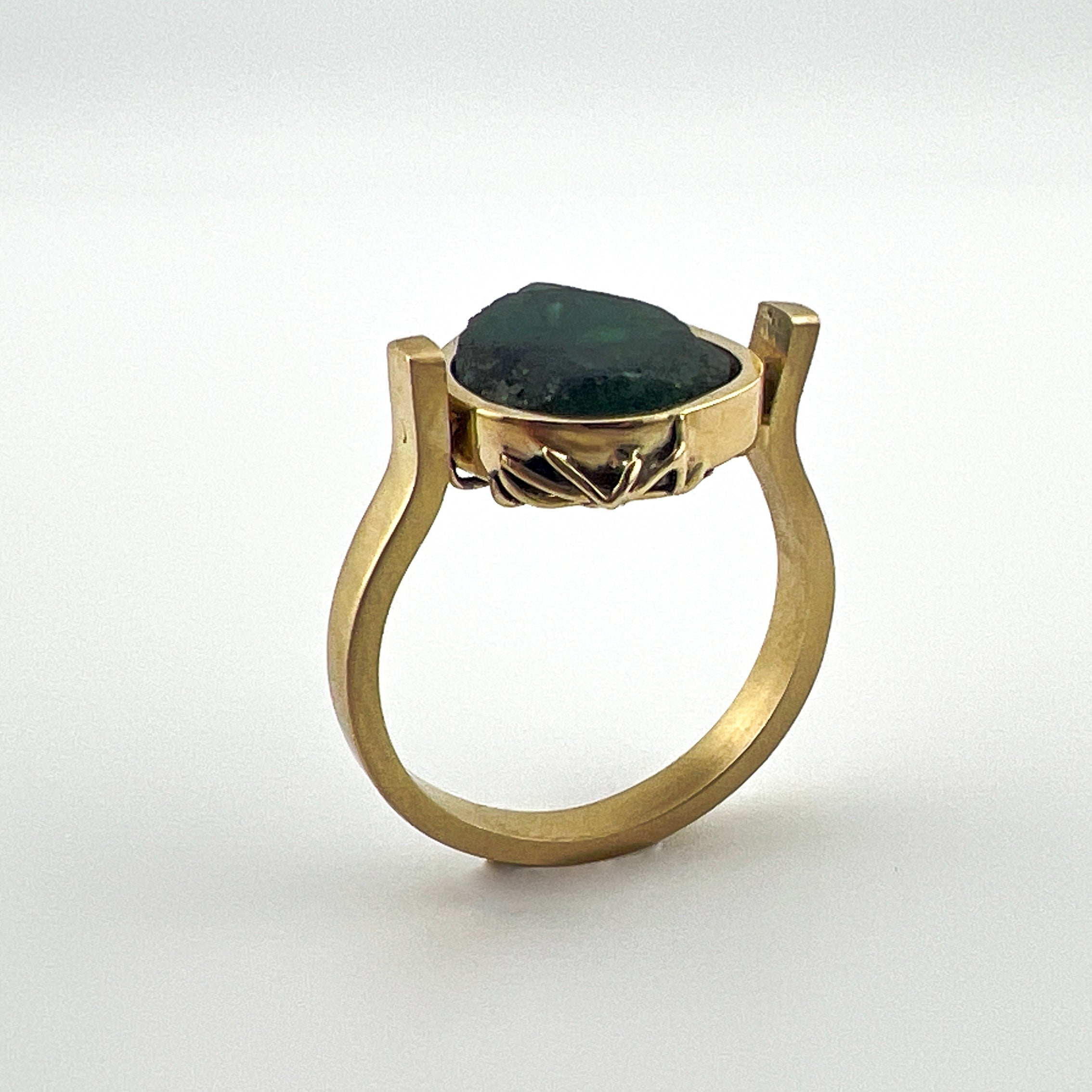 Two-Way Gold Emerald Ring