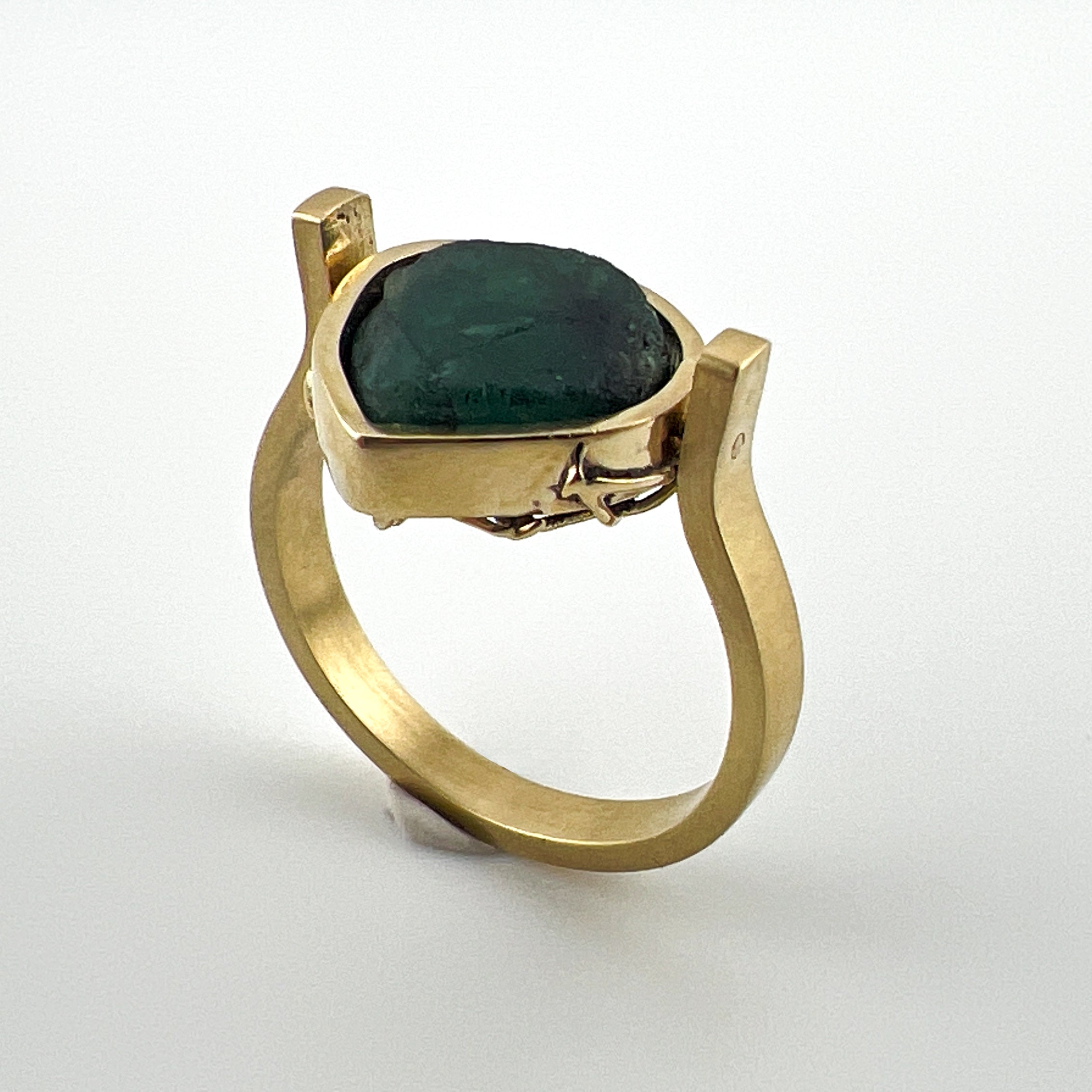 Two-Way Gold Emerald Ring