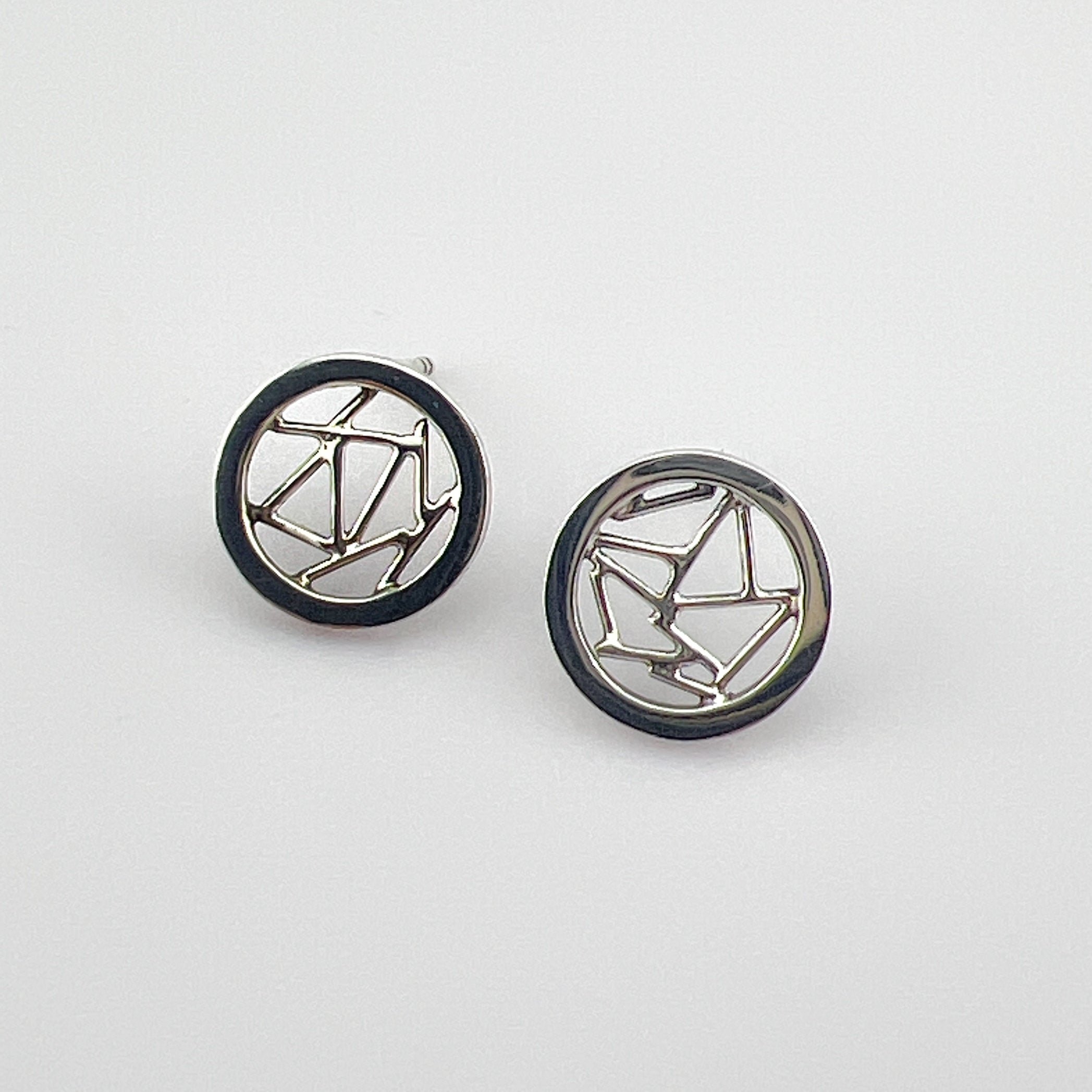 Net Stud Earrings