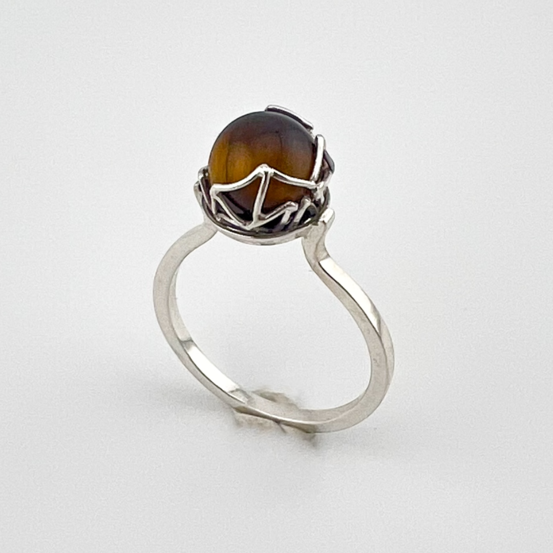 Rolling Solitaire Ring