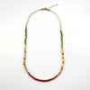 Park Sunset - Knotted Silk Gemstone Bead Necklace