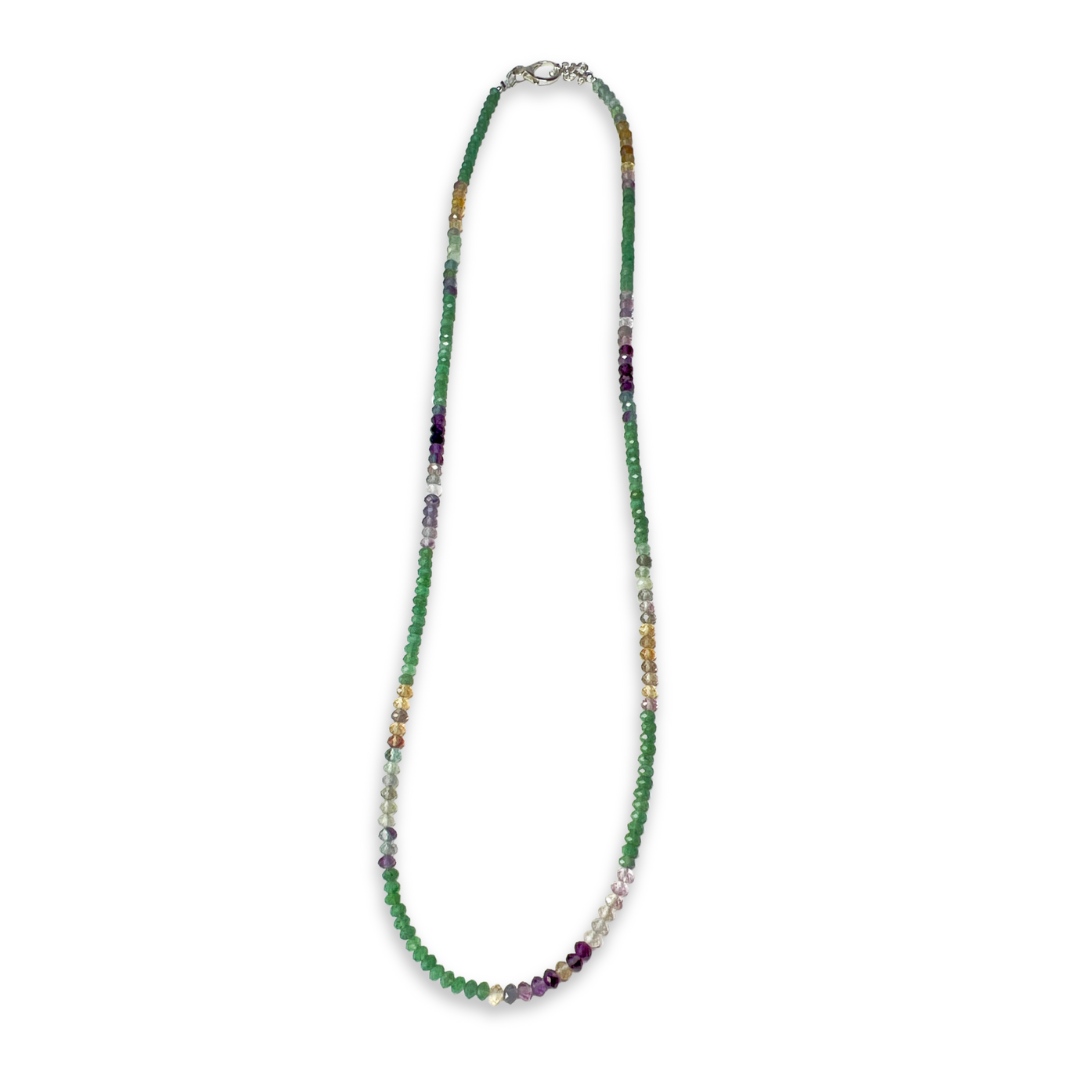 Bead Colourful Green Necklace