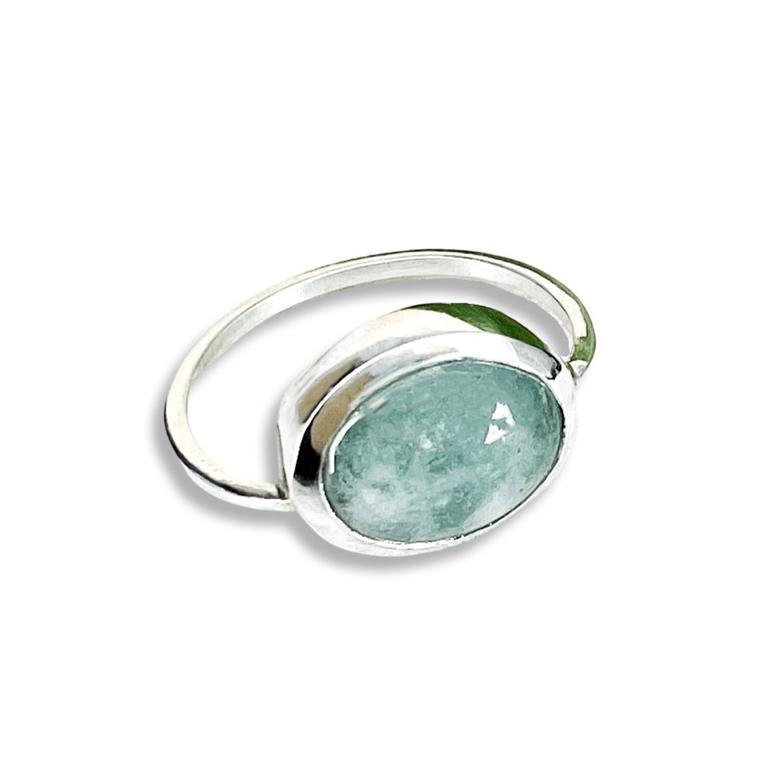 Aquamarine Horizontal Ring II